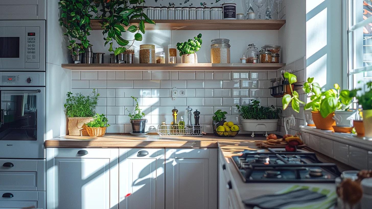 a well-organized, modern kitchen showcases meticulous cleanliness and a clutter-free environment, emphasizing proactive habits to effectively deter roaches from becoming a persistent pest.