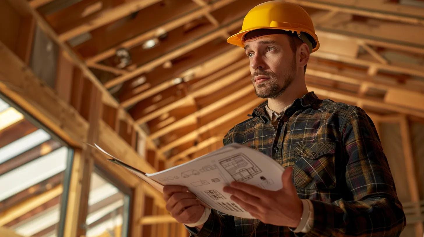 a focused wdo inspector examines the intricate details of a residential property's wood structure using advanced inspection tools in a well-lit, modern office space, conveying the importance of thorough assessments for property integrity.