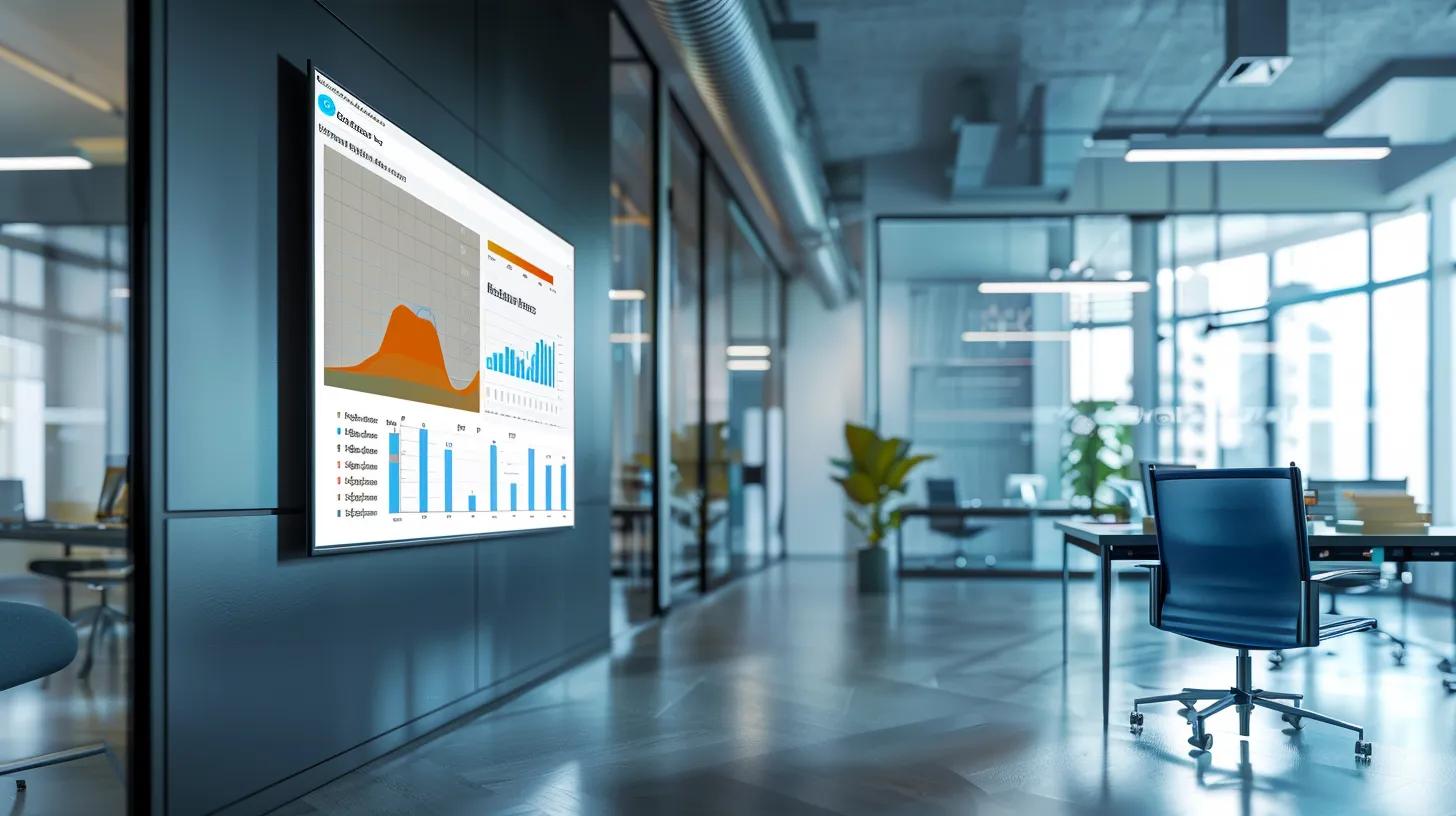 a modern office space displays a vibrant comparison chart on a sleek screen, illustrating the effectiveness and environmental benefits of eco-friendly mosquito prevention strategies versus traditional methods, with a backdrop of stylish office decor and ambient lighting.