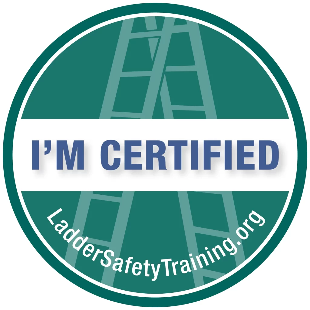 Certification for ladder safety training